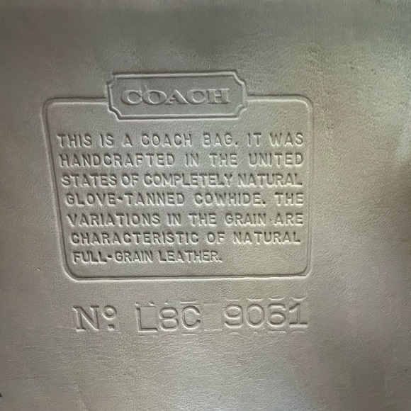Authentic Vintage Coach Rambler’s Legacy 9061 Bone Leather Crossbody Bag USA - Picture 13 of 16